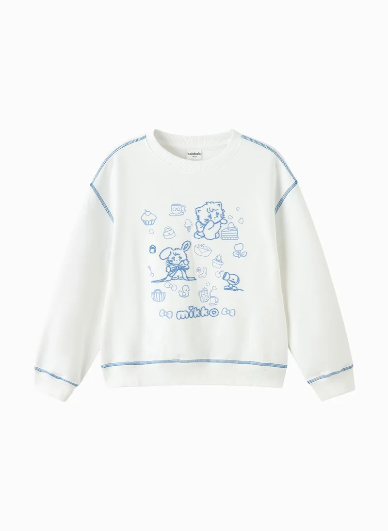Kids Girls Round neck sweatshirt